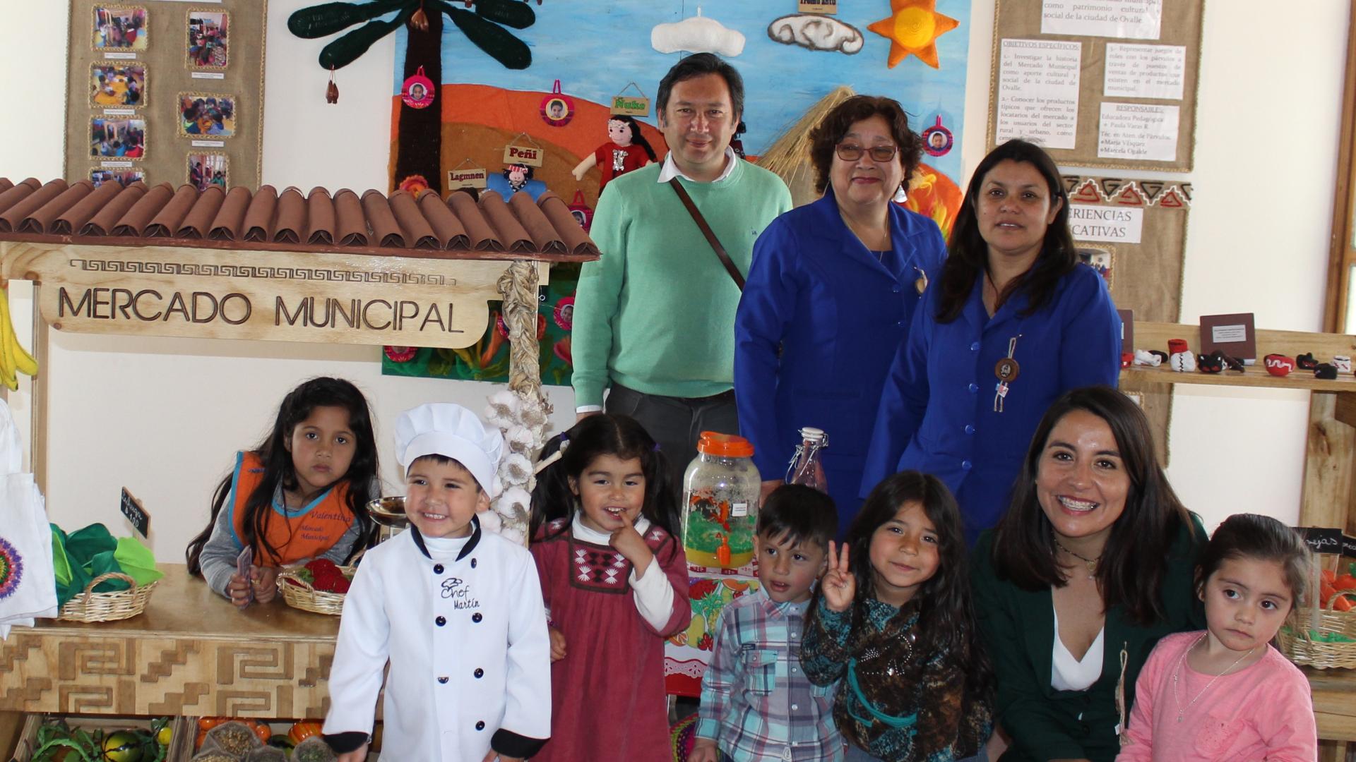 El Jardín Infantil Lomas de Tuquí, hizo un homenaje al Mercado de Ovalle.