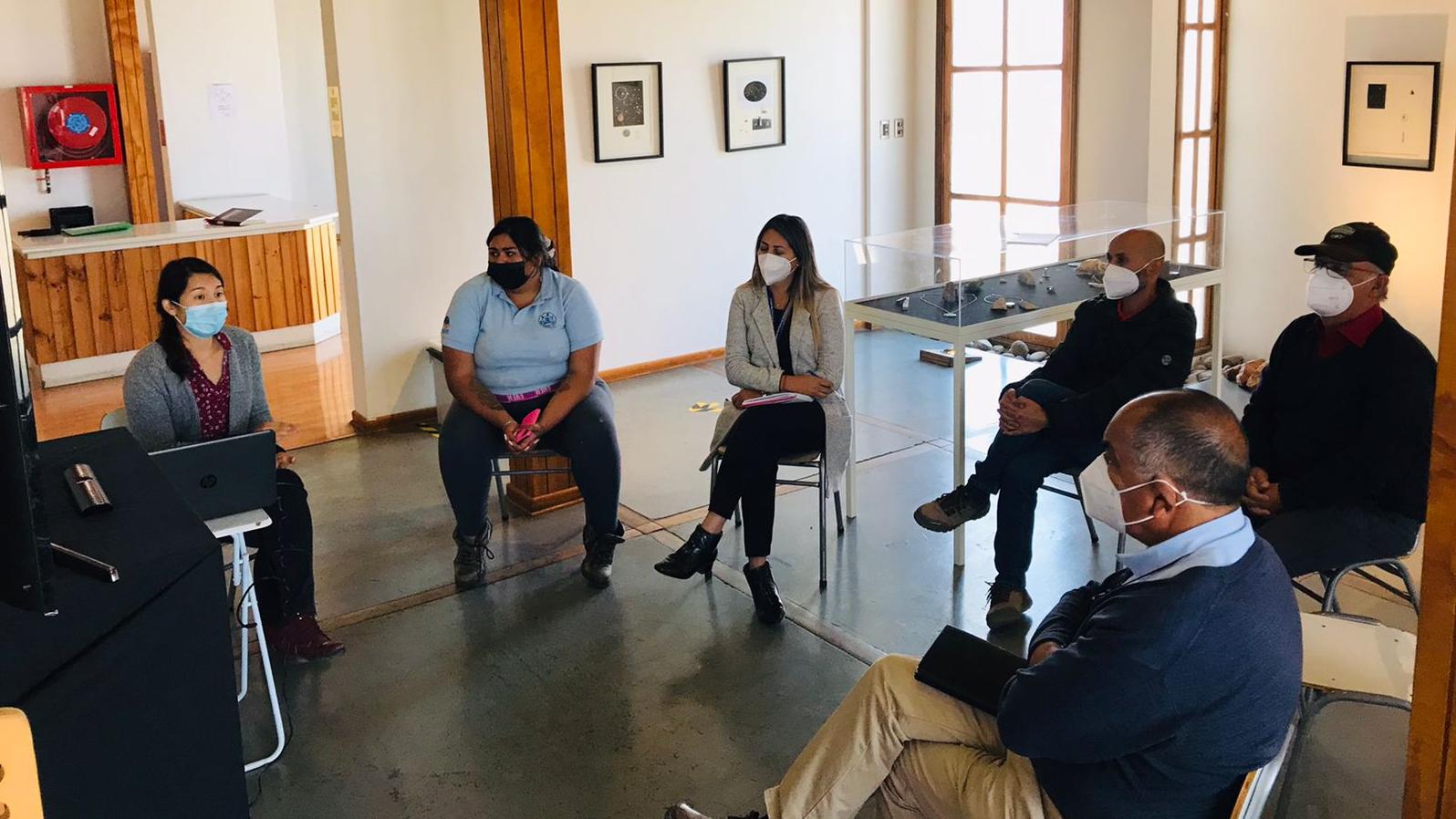 Francisca Contreras desarrolló su taller entre sus compañeros del museo