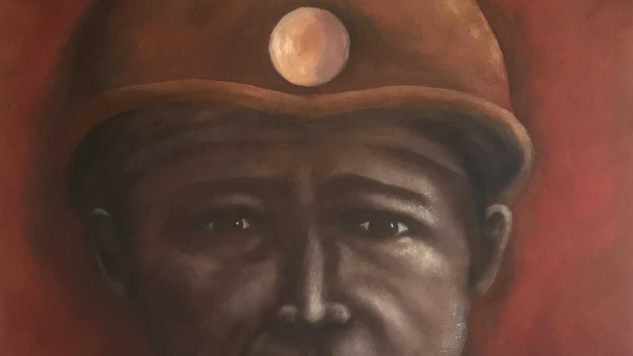 Una de las obras del artista