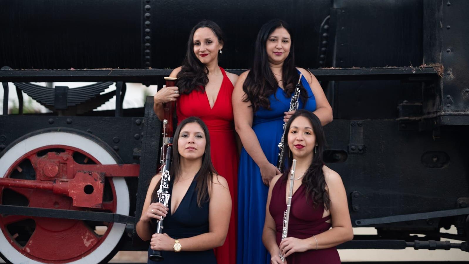 El cuarteto que se presentará en el frontis del museo