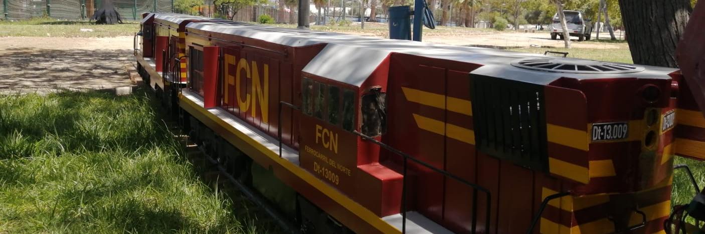 El tren es una réplica de las locomotoras GR 12 que recorrían la zona norte en la década de los sesenta