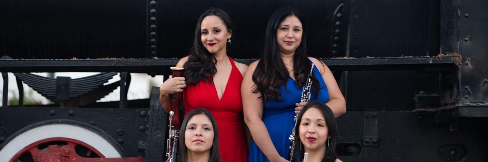 El cuarteto que se presentará en el frontis del museo