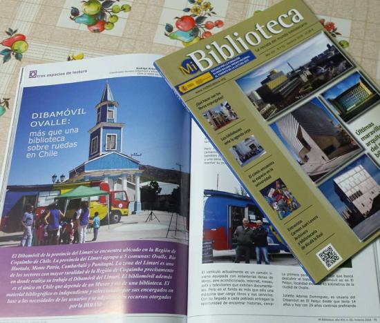 La destacada revista española especializada en bibliotecas "Mi biblioteca" destacó en 5 páginas labor del bibliobus dependiente del Museo del Limarí.